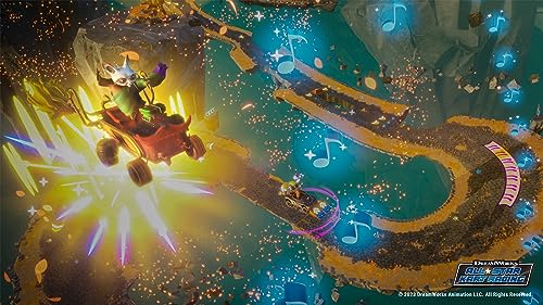 Dreamworks All-Star Kart Racing Nintendo Switch game cover featuring popular DreamWorks characters and colorful racing kart artwork.