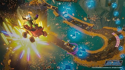 Dreamworks All-Star Kart Racing Nintendo Switch game cover featuring popular DreamWorks characters and colorful racing kart artwork.
