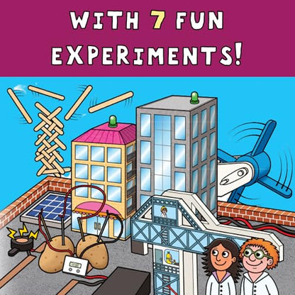 Galt Energy Lab science kit for kids with colorful experiment tools and materials for physics experiments, ages 8 and up.