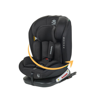 Safety Baby Xenon Isofix 360° Swivel Car Seat I-Size 40-150 cm Suitable from Birth to Approximately 12 Years Group 0-1-2-3 Isofix Fixings and Side Protectors