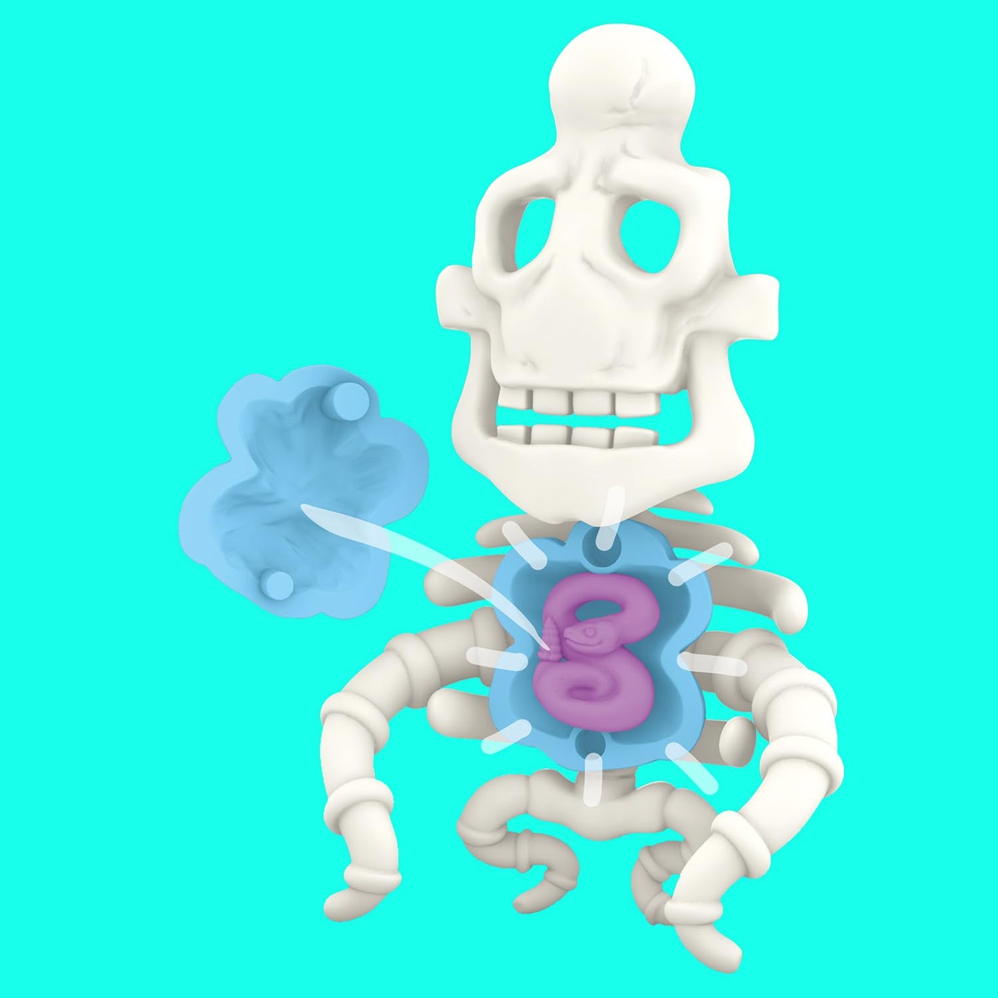 So Slime Gooblins Slime Gift Set with two colorful slime containers, figurines, hidden skeletons, and creative sensory toy for kids.