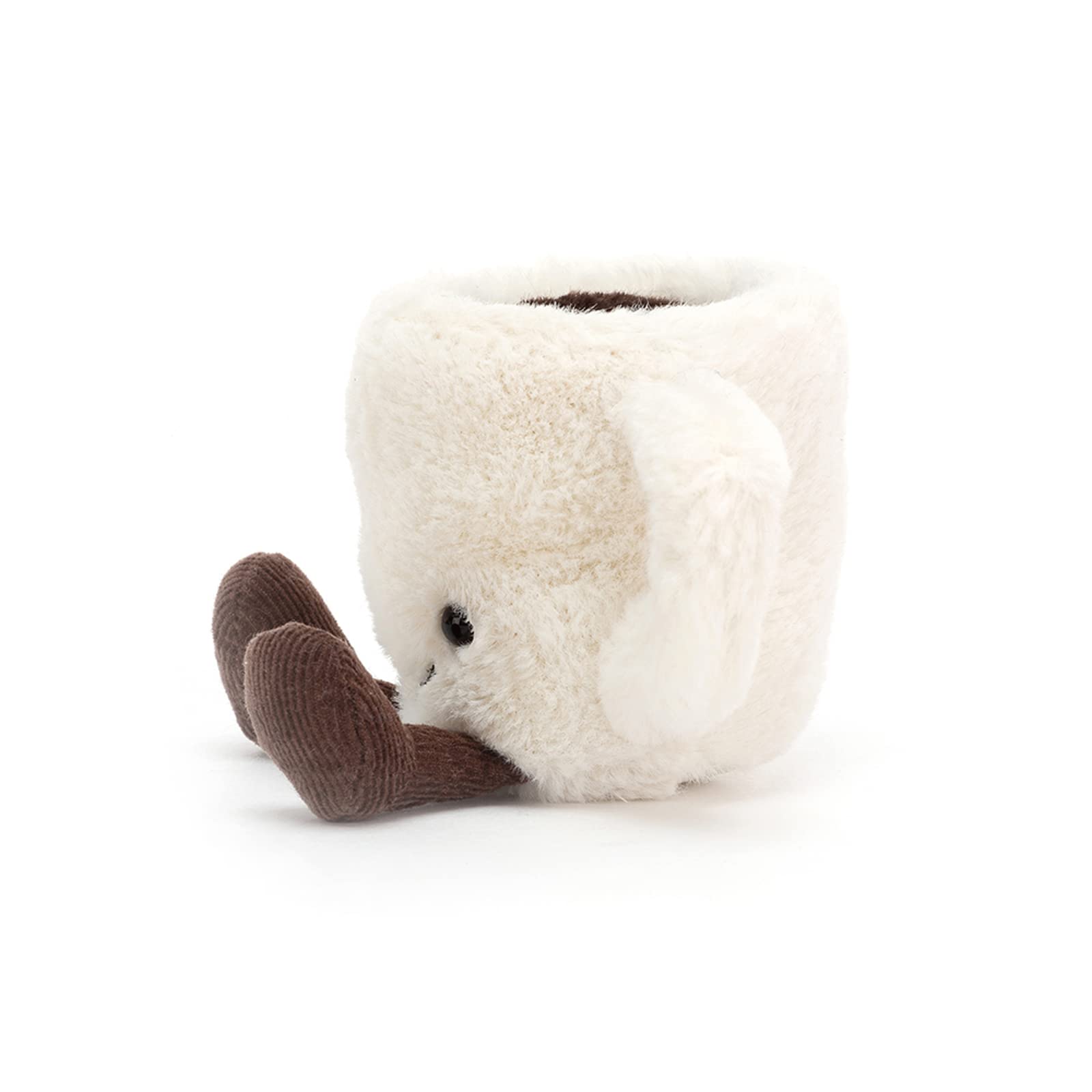 Jellycat Amuseable Espresso Cup plush toy with a smiling face and soft texture, perfect for cuddles or display.