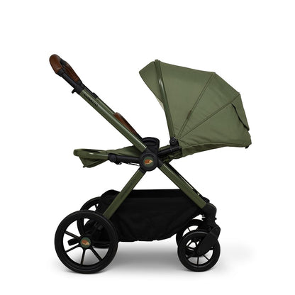 Cosatto Giggle 4 travel system with pram, infant car seat, raincover, compact fold, and seat unit for children up to 4 years old.