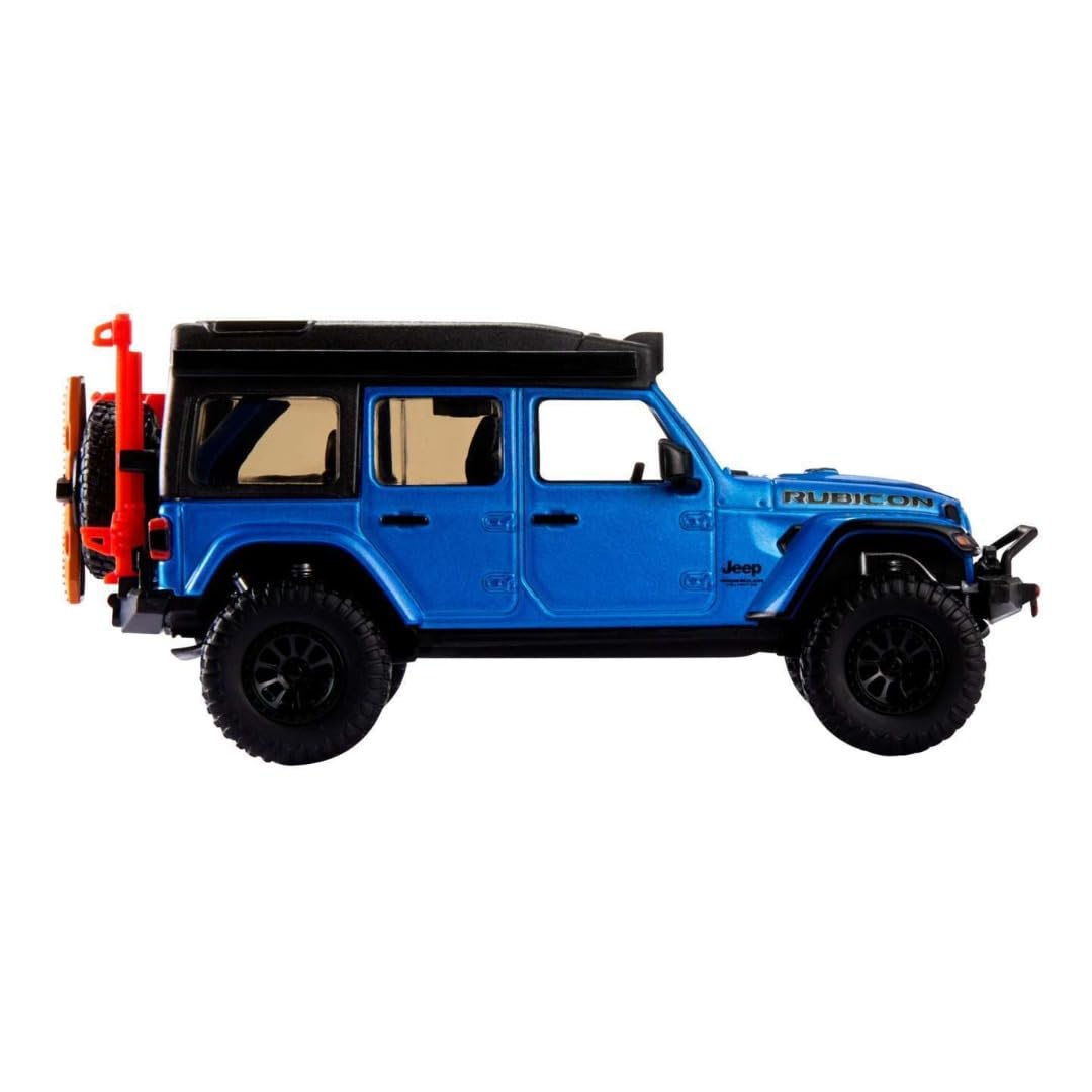 Hot Wheels Real Riders 1:43 Scale Wrangler 392 Rubicon Blue HMD46