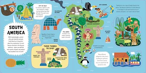 Lonely Planet Kids My First Lift-the-Flap World Atlas: Interactive Kids' Atlas with 40 Flaps, Fun Facts, Search-and-Find Games & Giant Pull-Out Map