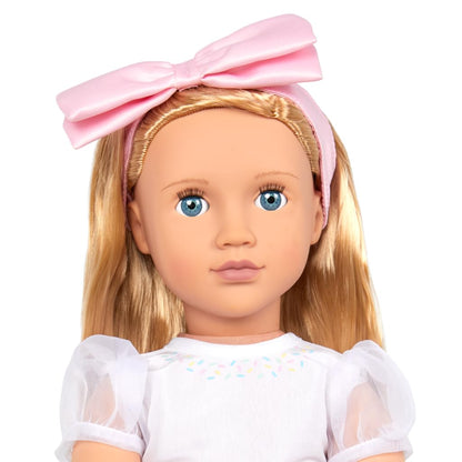 Our Generation Sweet Wishes Outfit – Deluxe Party Outfit with Birthday Accessories for 18-inch Dolls – 6 Piece Clothing and Accessory Set