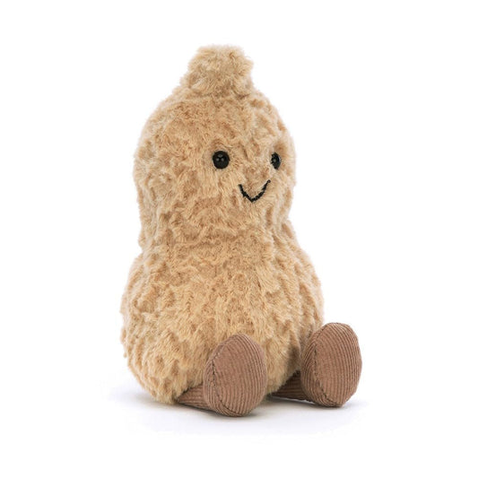 Jellycat Amuseable Peanut plush decoration with a smiling face and cute limbs, perfect for kids and collectors.