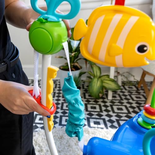 Baby Einstein Neptune's Ocean Activity Jumper and Bouncer with removable toys, colorful, adjustable heights, 360° rotation for babies 6+ months.