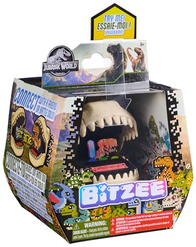Bitzee, Jurassic World Interactive Dinosaur Toy with 25 Dinosaurs Inside, Reacts to Touch, Pods Connect and Interact, Digital Pet Kids Toys for Ages 5 and up.