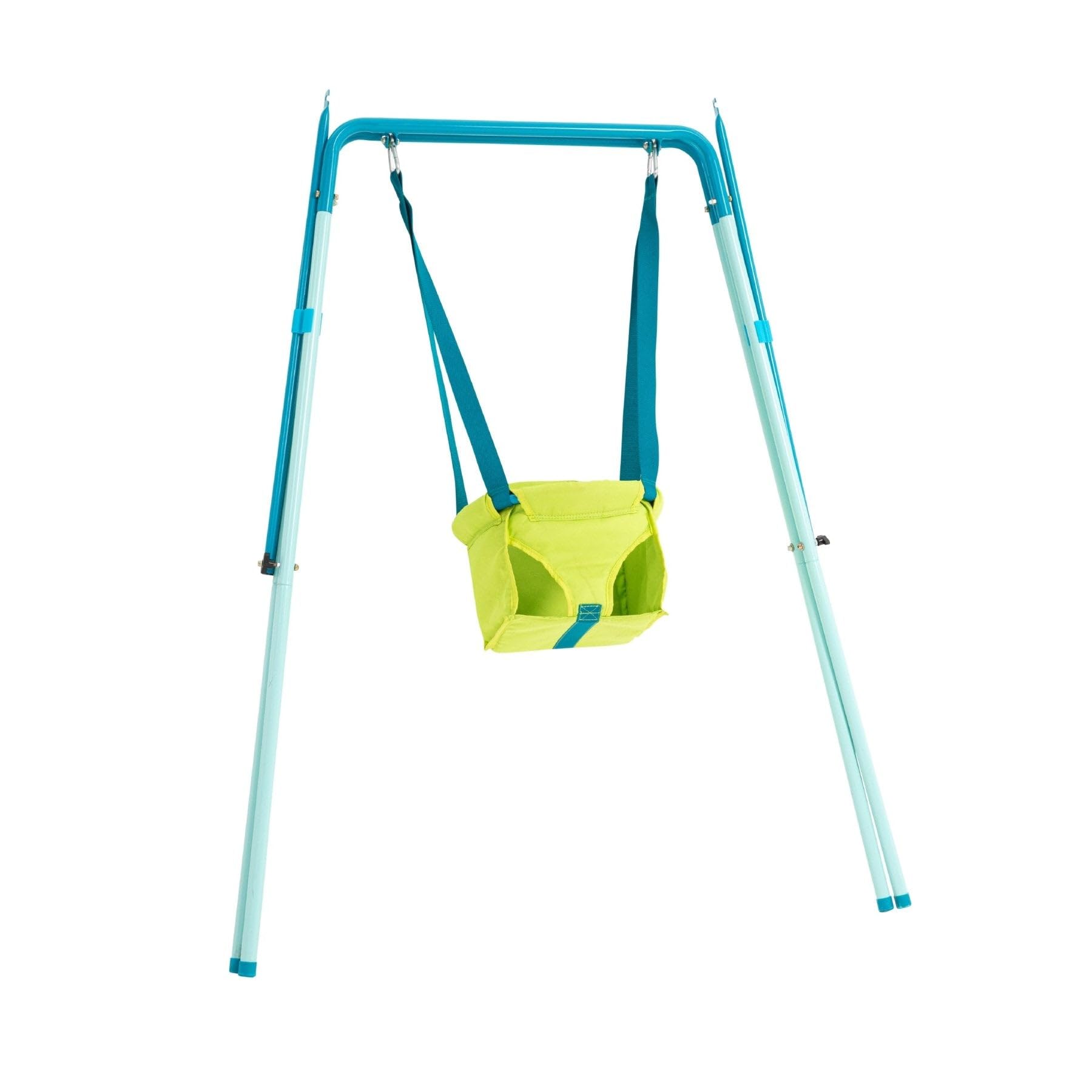 TP Toys foldaway baby swing with powder-coated metal frame, non-slip feet, suitable for indoor and outdoor use, for babies 6 months+