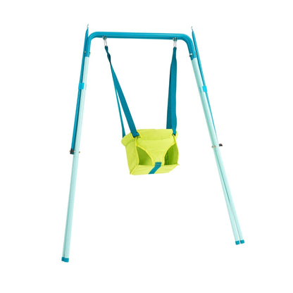 TP Toys foldaway baby swing with powder-coated metal frame, non-slip feet, suitable for indoor and outdoor use, for babies 6 months+