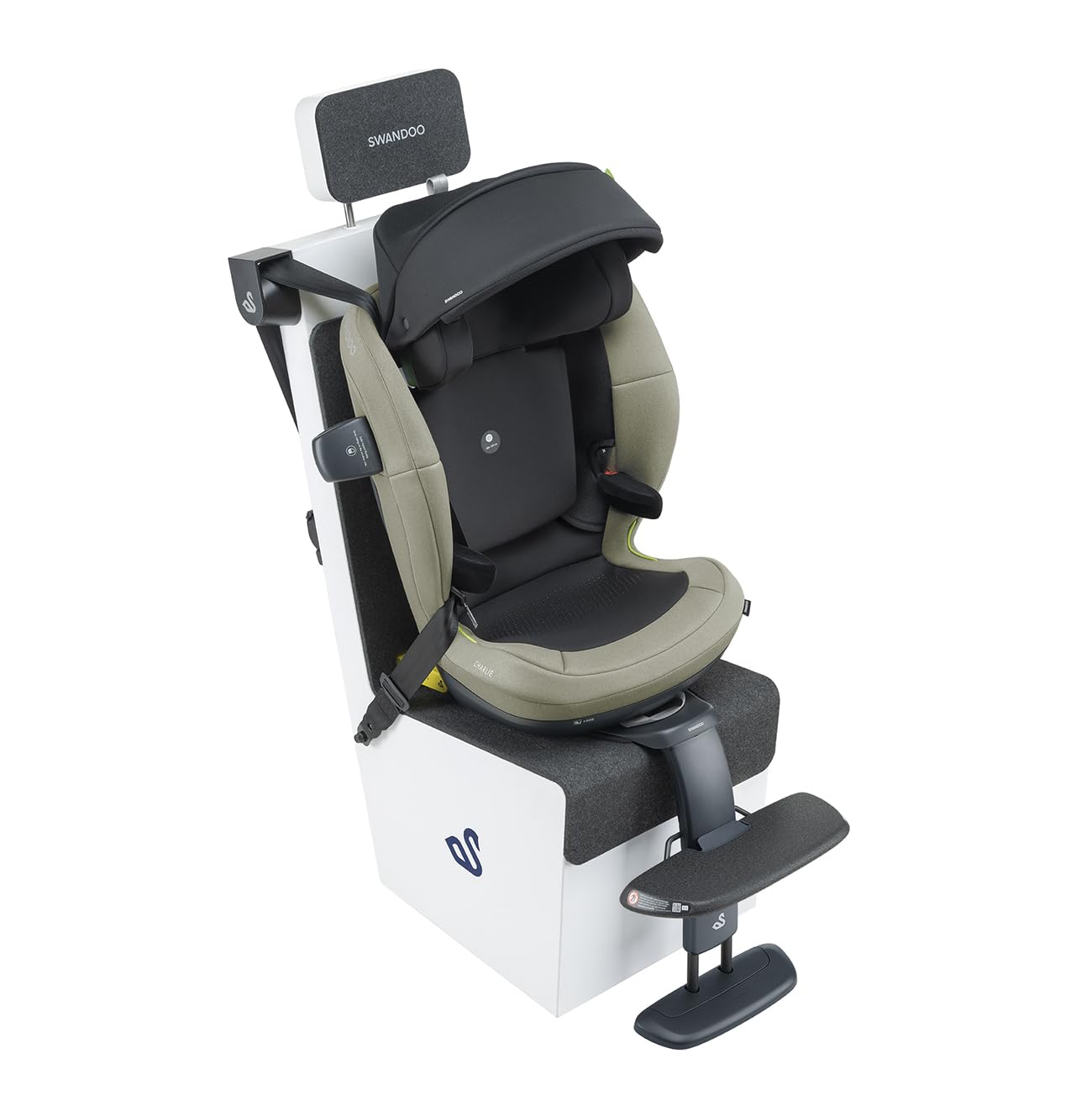 Swandoo Universal Booster Footrest - Car Seat Leg Support for Kids Age 3 to 12