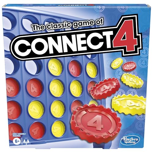 Connect 4 Strategy Board Game, Games for Kids Aged 6+, 4 in a Row