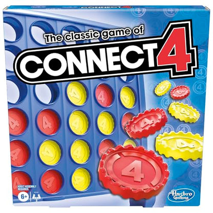 Connect 4 Strategy Board Game, Games for Kids Aged 6+, 4 in a Row
