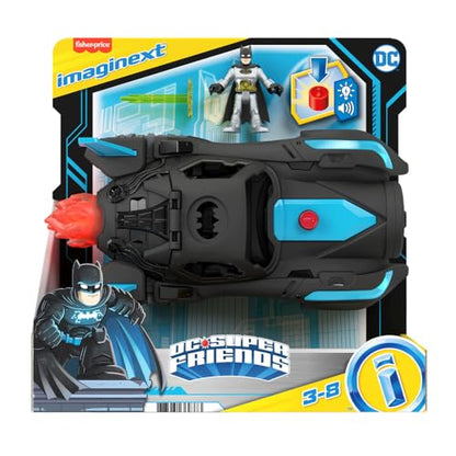 Fisher-Price Imaginext DC Super Friends Batmobile with lights and sounds, Batman toys for preschool play ages 3 years and up, HGX96
