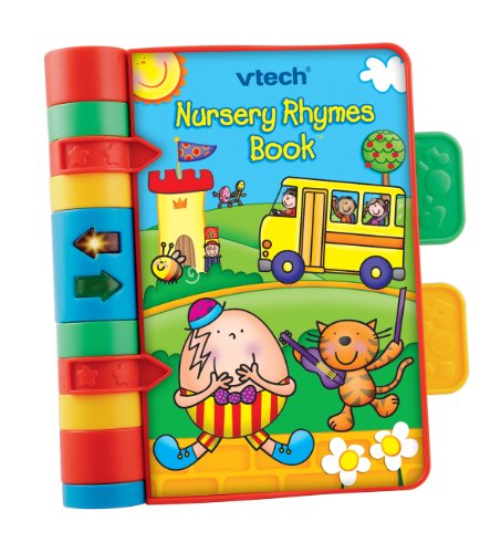 VTech Baby Nursery Rhymes Book, Light Up, Interactive, Musical Baby Book with Sounds and Phrases, Suitable for Babies from 6 Months+, English Version