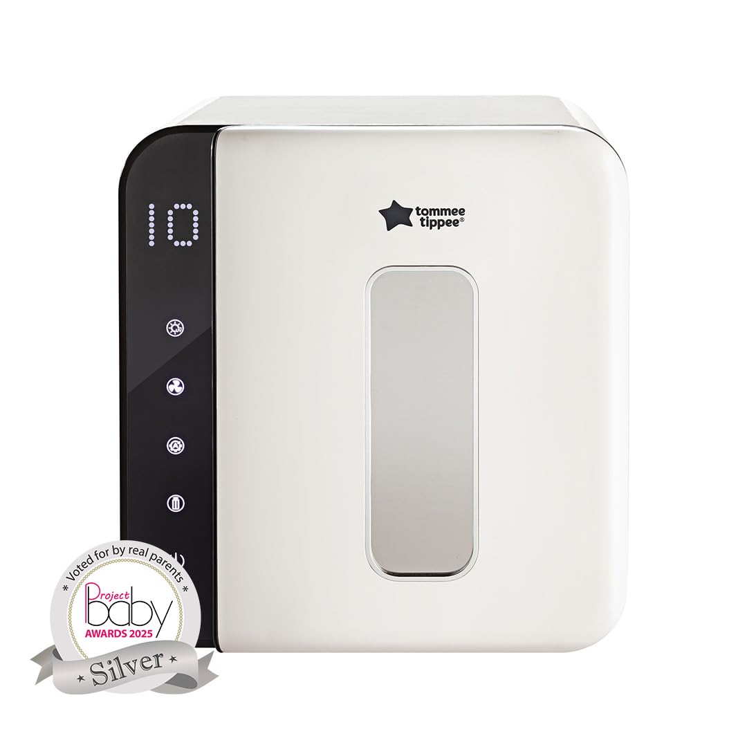 Tommee Tippee Ultra UV Steriliser, Dryer and Storage, White, for Baby Bottles and Accessories, Steam-Free to Kill Viruses^ and 99.9% of Harmful Bacteria
