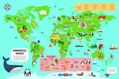 Lonely Planet Kids My First Lift-the-Flap World Atlas: Interactive Kids' Atlas with 40 Flaps, Fun Facts, Search-and-Find Games & Giant Pull-Out Map