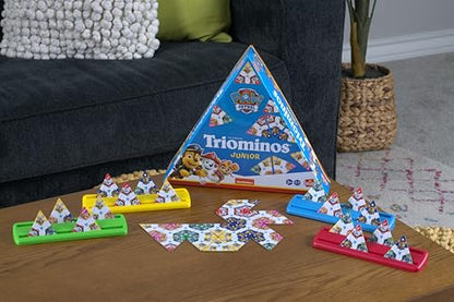 Triominos Junior: Paw Patrol | Match Your Favourite Paw Patrol Characters or Complete the Triangular Puzzle! | For 1-4 Players Ages 3+