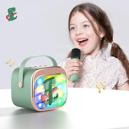 EPYRON Karaoke machine for kids with Bluetooth speaker and 2 microphones, ideal for children ages 3 and up.