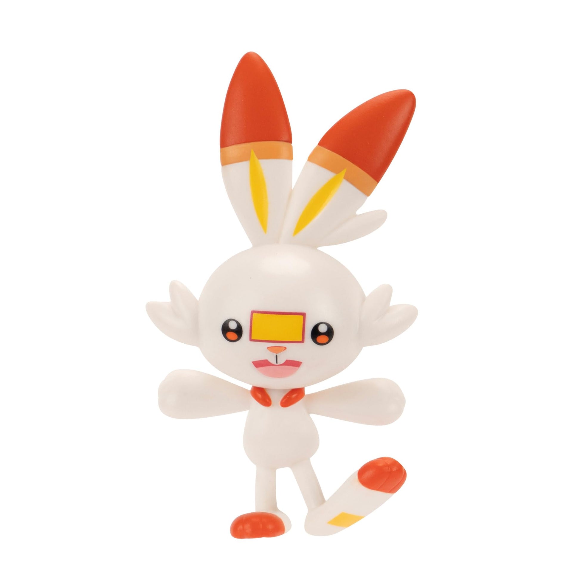 Pokémon Surprise Attack Game featuring 2-inch Larvitar, Scorbunny, Poké Ball, Ultra Ball, and six attack discs.