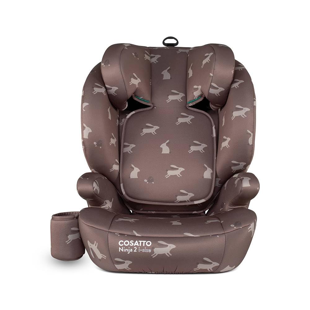 Cosatto Ninja 2 iSize high back booster car seat with 10-position headrest and easy ISOFIX installation for children 4-12 years.