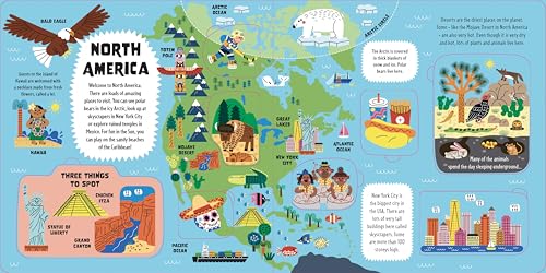 Lonely Planet Kids My First Lift-the-Flap World Atlas: Interactive Kids' Atlas with 40 Flaps, Fun Facts, Search-and-Find Games & Giant Pull-Out Map
