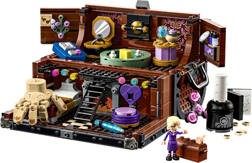 LEGO Wednesday Thing's Apartment set featuring Enid mini doll, Thing figure, and accessories for creative play.