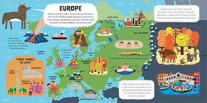 Lonely Planet Kids My First Lift-the-Flap World Atlas: Interactive Kids' Atlas with 40 Flaps, Fun Facts, Search-and-Find Games & Giant Pull-Out Map