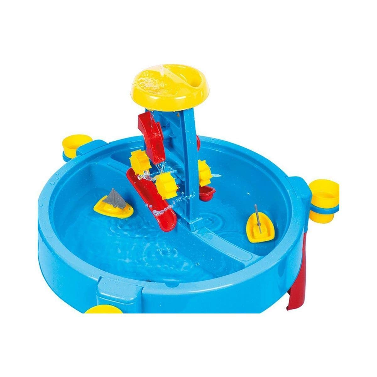 Dolu Kids 3-in-1 blue activity sand and water play table with lid, drawing surface, for children aged 2-8, indoor and outdoor use