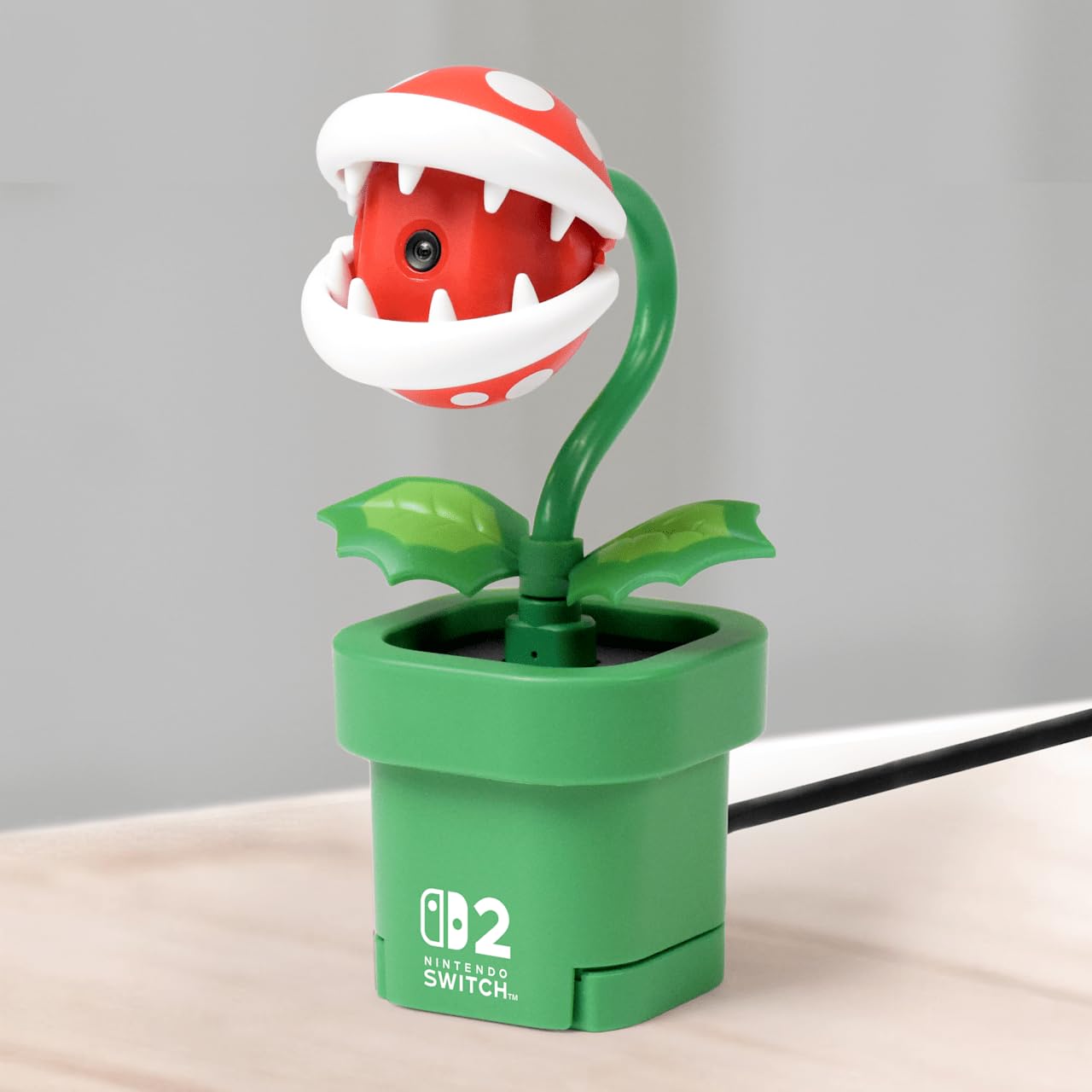 Nintendo Piranha Plant Camera for Nintendo Switch 2, featuring the iconic character in a playful design with vibrant colors.