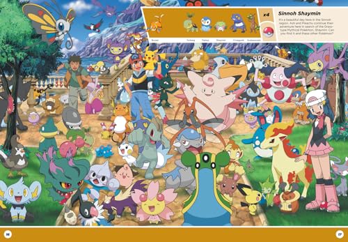 Colorful cover of "Pokémon Where’s Pikachu?" search and find book by Farshore featuring Pikachu and other Pokémon characters.