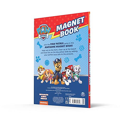 Paw Patrol Magnet Book: With 8 magnets! A fun illustrated play book, the perfect Christmas gift for children aged 3, 4, 5 based on the Nickelodeon TV Series