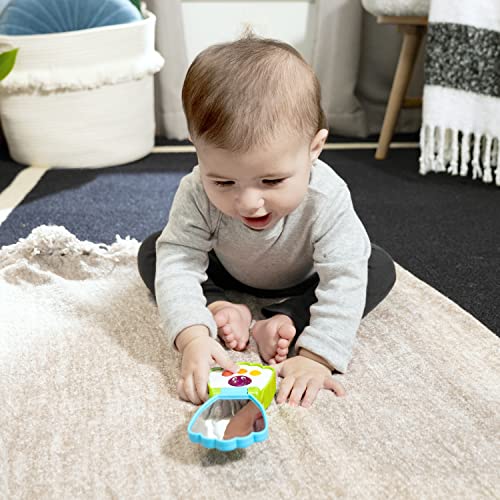 Baby Einstein Ocean Explorers Shell Phone musical toy for babies age 6 months and up, featuring colorful ocean-themed shell design.