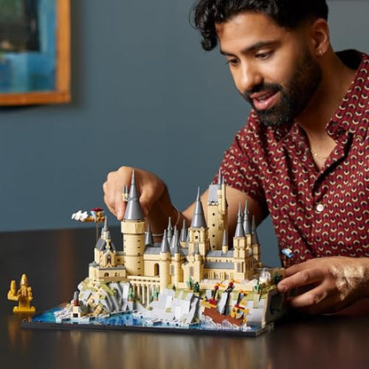LEGO Harry Potter Hogwarts Castle and Grounds - Collectible Set for Adults incl. Main & Astronomy Towers, Great Hall, Chamber of Secrets & Architect Minifigure - 76419