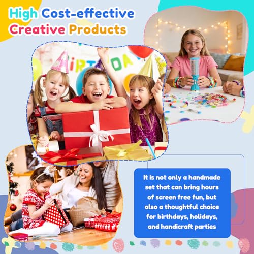 Quick Click Bracelet Maker Kit , Craft Kits for Kids, Jewellery Making Kit with Cool Bracelet Making Machine, Fun DIY Jewelry Set for Girl Teen Develop Hand On Skill Imagination and Social Skill