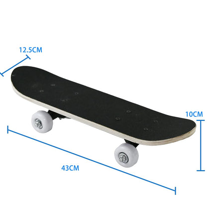 Unibos Kids Childrens Beginner Assorted Design Mini Skateboard Assorted