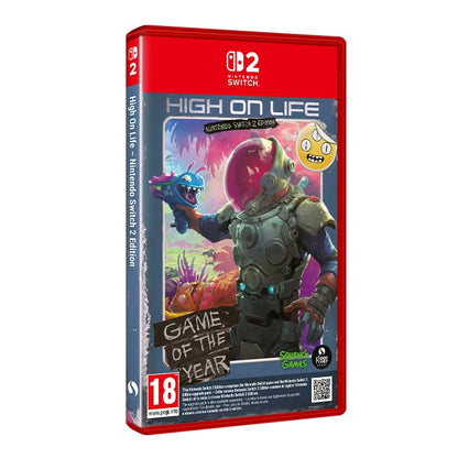 High on Life Switch 2 Edition game cartridge for Nintendo Switch, compatible with Switch 1, by Clear River Games.