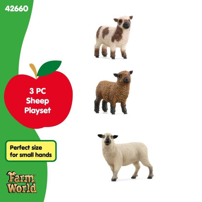 SCHLEICH 42660 FARM WORLD Sheep Friends Figurine for ages 3+, Black
