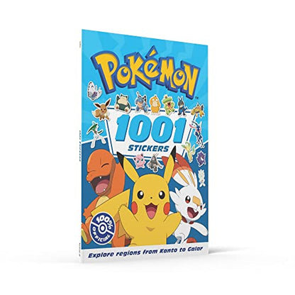 Colorful assortment of Pokémon stickers from the ultimate sticker book by Farshore, featuring various beloved characters.
