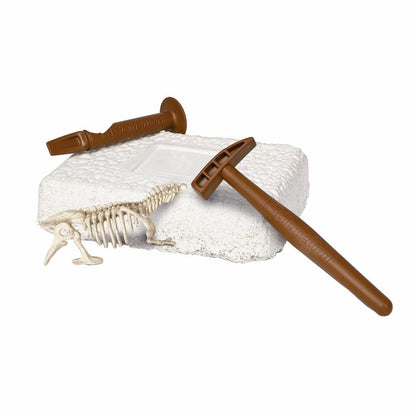 Clementoni - 19289 - Jurassic World - Dino Kit 2 In 1 Triceratop + Velociraptor - Science Kit For Kids 6 Years, Excavation Kit Toy, Realistic Dinosaur, Excavate And Assemble Fossils