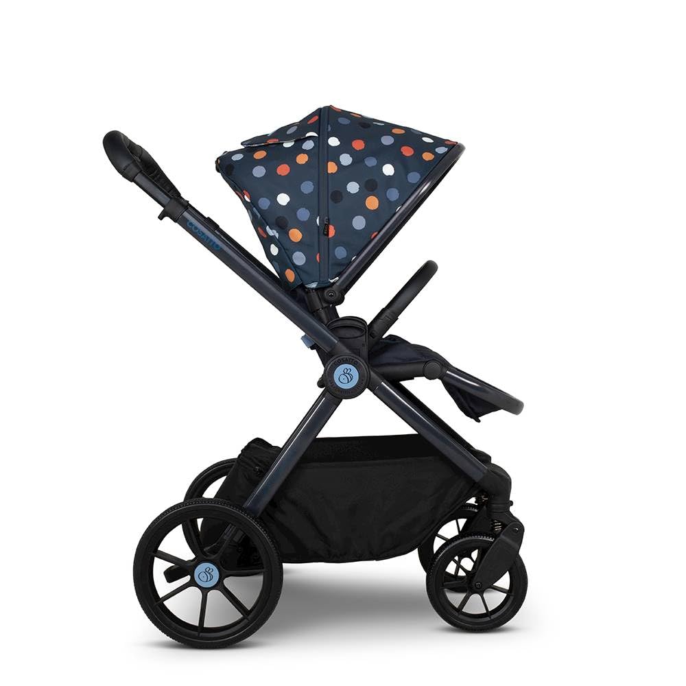 Cosatto Giggle 4 Travel System with pram, pushchair, carrycot, infant car seat, raincover, compact fold, suitable for 0-25kg infants
