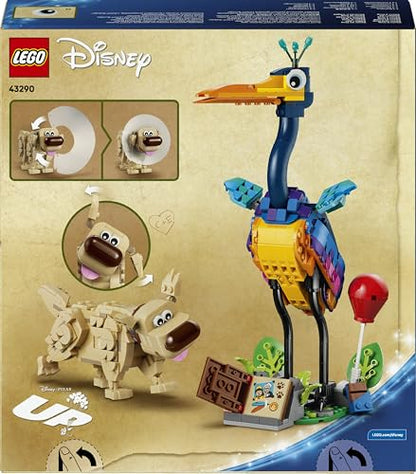 LEGO|DISNEY PIXAR Kevin & Dug Figures - Toy Golden Retriever Dog & Exotic Bird - DIY Kids' Bedroom Decor Idea - Birthday Gift for 9+ Year Old Girls & Up Movie Fans - 43290