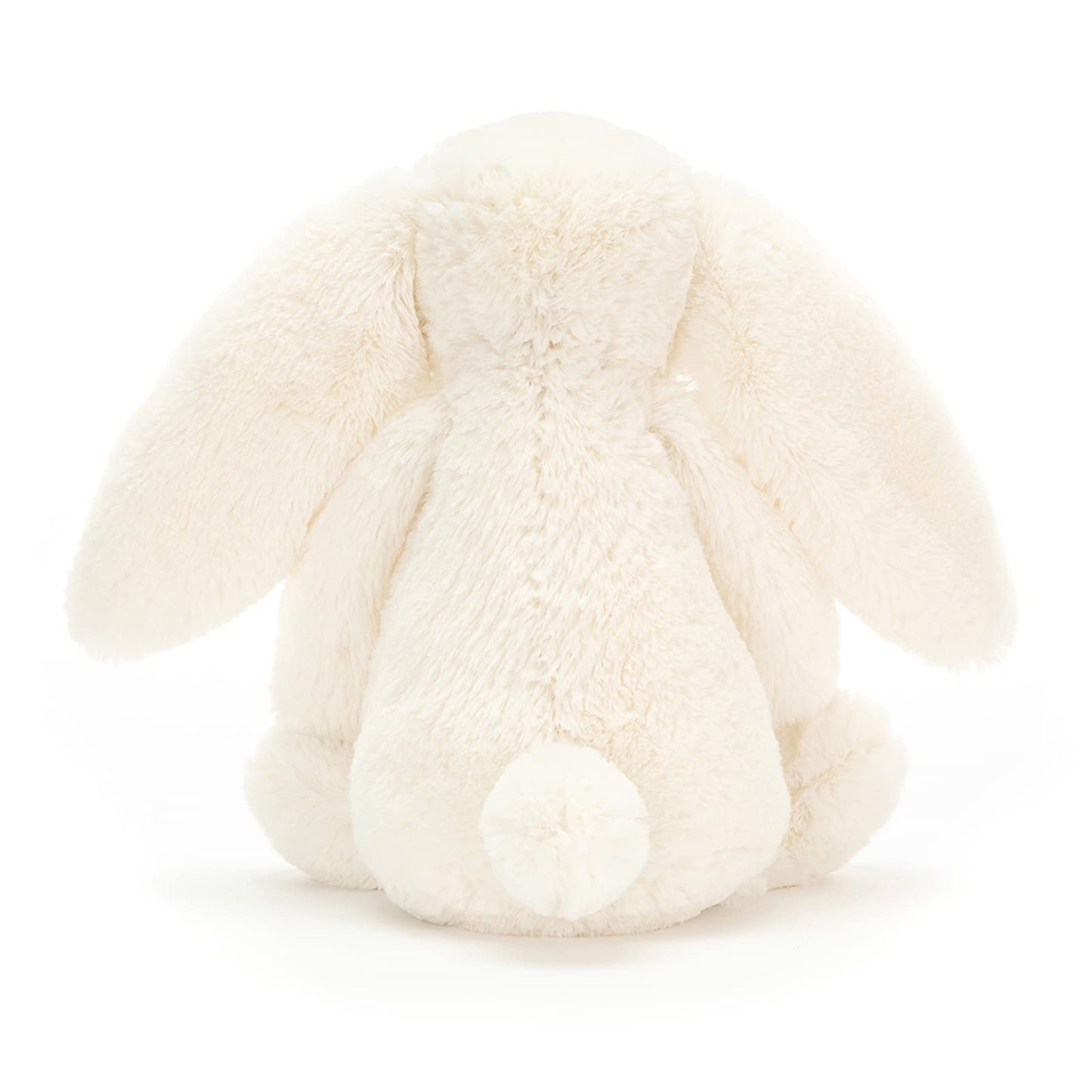 Cream Bashful Bunny by Jellycat, medium size, featuring soft fur and floppy ears, ideal for cuddly companionship.