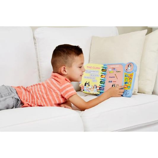 VTech Bluey’s Book of Games, Official Bluey Book, Interactive Childrens Book, Educational Activity Toy with 4 Learning Modes, Gift for Kids Ages 3, 4, 5, 6 Years, English Version