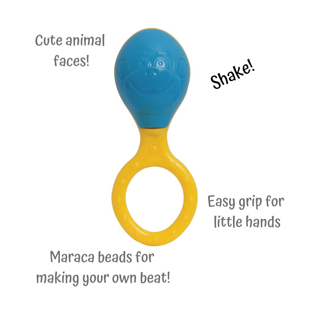Halilit My First Baby Band Gift Set. Musical Instrument for Babies. Baby & Toddler Sensory Music Toys includes Egg Shaker, Cage Bell, Baby Maraca, Tube Shaker & Fun Rattle. For Boys & Girls 6 Months +