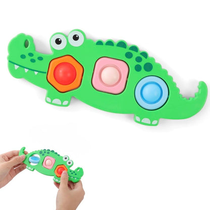 AYESY fidget popper sensory toy featuring airplane design, ideal for toddlers 12+ months, stress relief, and autism gift.