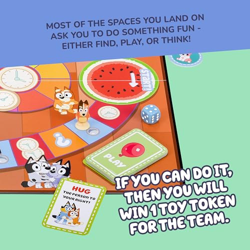 Bluey Scavenger Hunt Game A Fun Board Game Full Of Fun Activities To Perform, Things To Find And Questions About Bluey To Answer