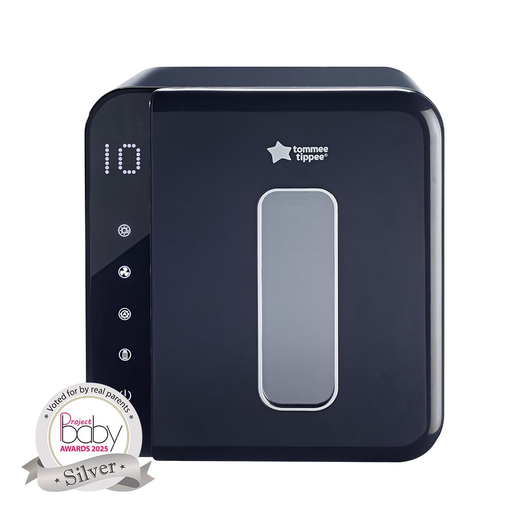 Tommee Tippee Ultra UV Steriliser, Dryer and Storage, Black, for Baby Bottles and Accessories, Steam-Free to Kill Viruses^ and 99.9% of Harmful Bacteria
