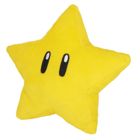 Super Mario plush toy from Together Plus, featuring a Super Star design, 18cm soft toy for fans and collectors.